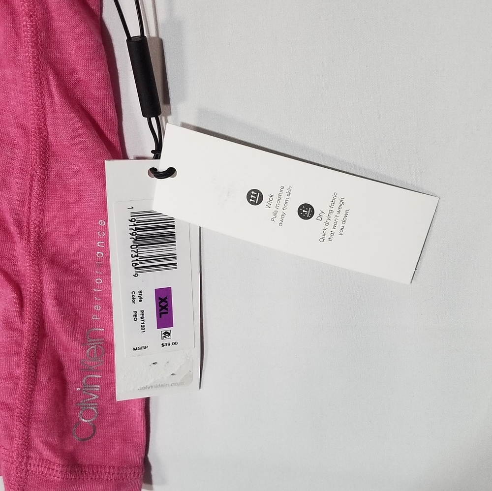 NWT | Calvin Klein | Performance Split-Back Tee - Picture 4 of 4